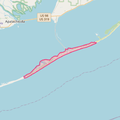 Map of St. George Island