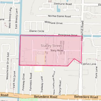 Map of Stacey Street