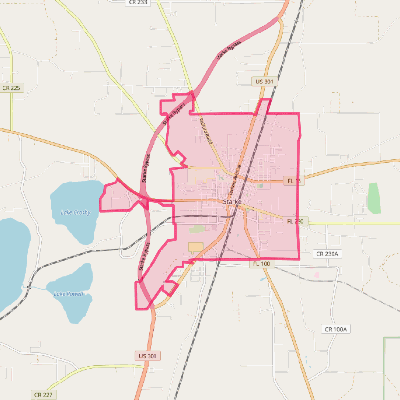 Map of Starke