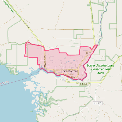 Map of Steinhatchee