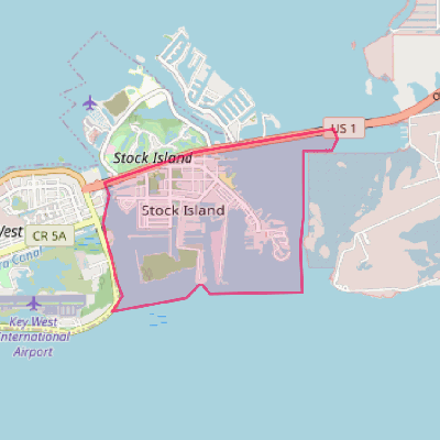 Map of Stock Island