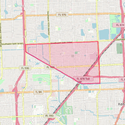 Map of Sunset