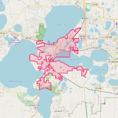 Map of Tavares