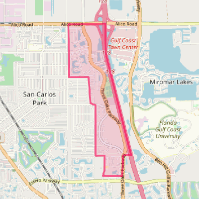 Map of Three Oaks