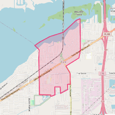 Map of Tice