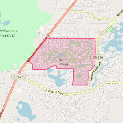 Map of Timber Pines