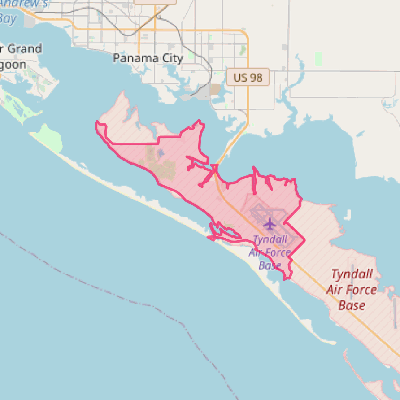 Map of Tyndall AFB