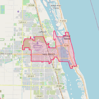 Map of Vero Beach