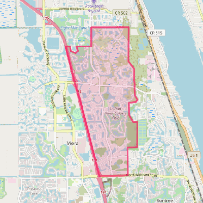 Map of Viera East