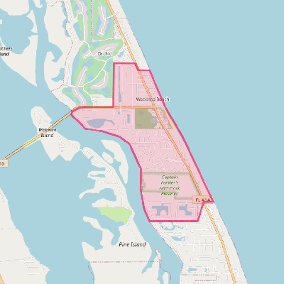 Map of Wabasso Beach