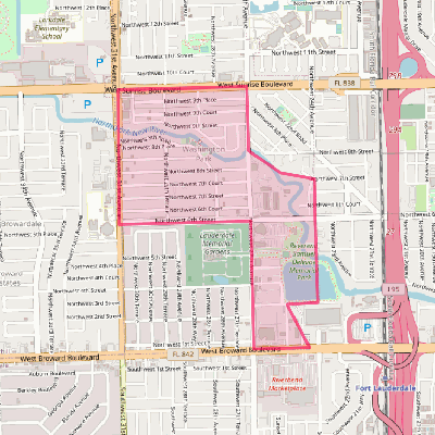 Map of Washington Park