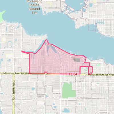 Map of West Bradenton