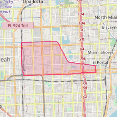 Map of West Little River