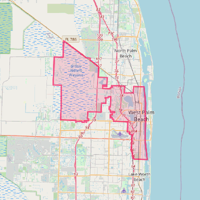 Map of West Palm Beach