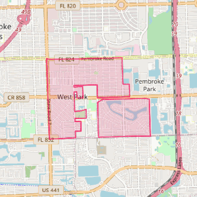 Map of West Park