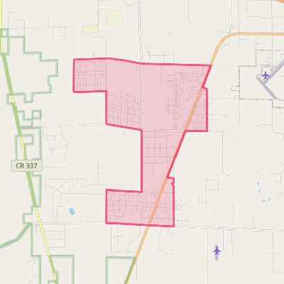 Map of Williston Highlands