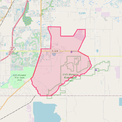 Map of Wimauma