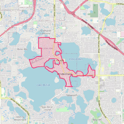 Map of Windermere