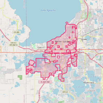 Map of Winter Garden