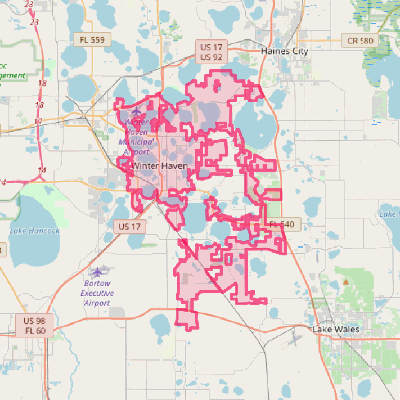 Map of Winter Haven