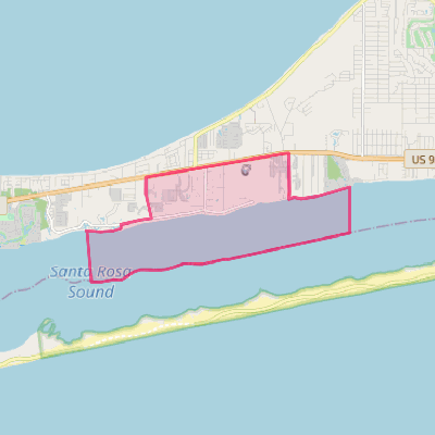 Map of Woodlawn Beach