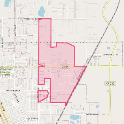 Map of Zephyrhills North