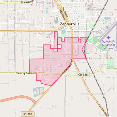 Map of Zephyrhills South