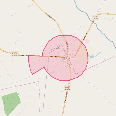 Map of Adrian