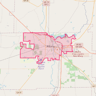 Map of Albany