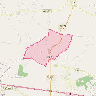 Map of Appling