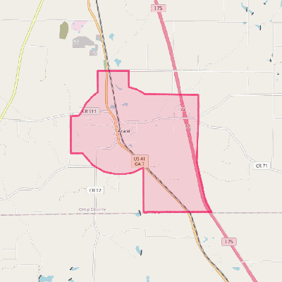 Map of Arabi