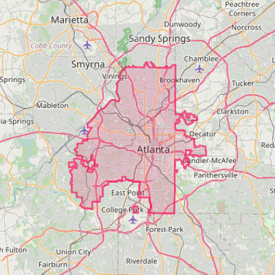 Map of Atlanta