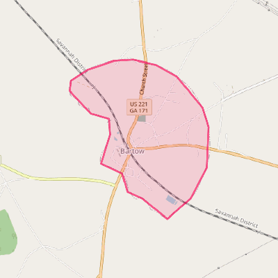 Map of Bartow