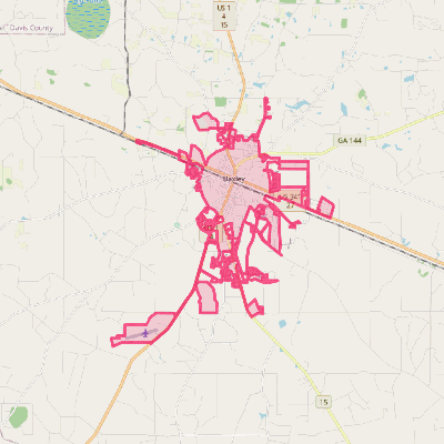 Map of Baxley