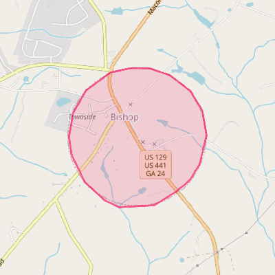 Map of Bishop