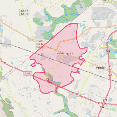 Map of Bloomingdale