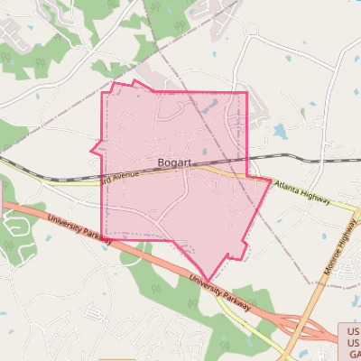 Map of Bogart