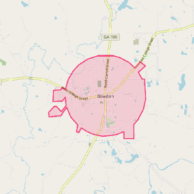 Map of Bowdon