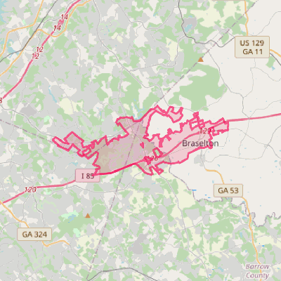 Map of Braselton