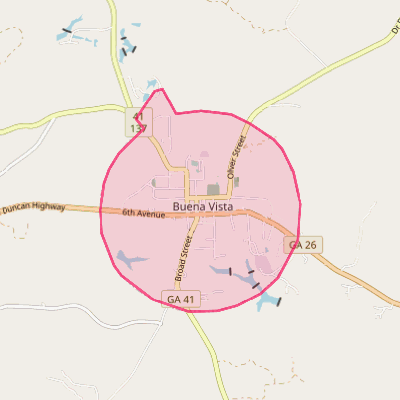 Map of Buena Vista