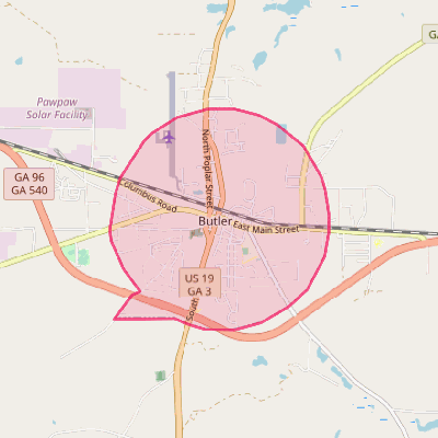 Map of Butler