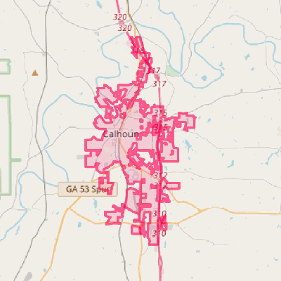 Map of Calhoun