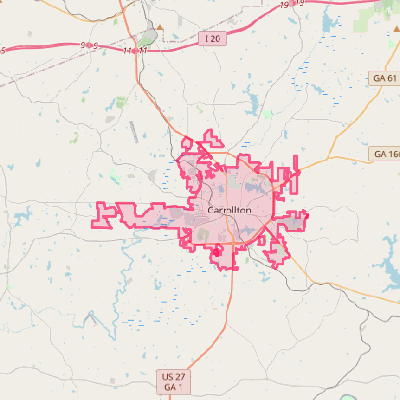 Map of Carrollton