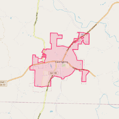 Map of Cave Spring