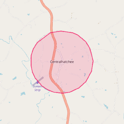 Map of Centralhatchee