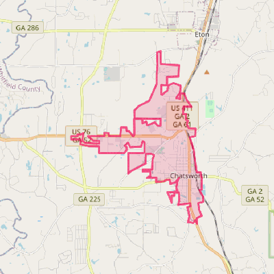 Map of Chatsworth