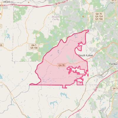 Map of Chattahoochee Hills