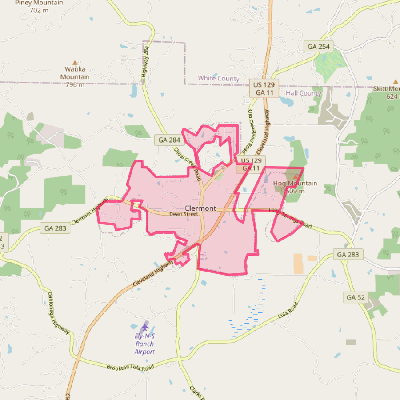 Map of Clermont