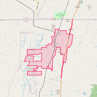 Map of Cohutta