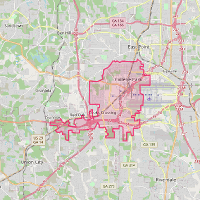 Map of College Park